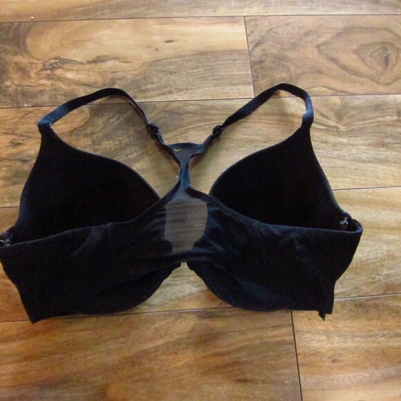 Victoria's Secret Black Front Close Racerback Perfect Coverage Bra Size 36D - Picture 4 of 6